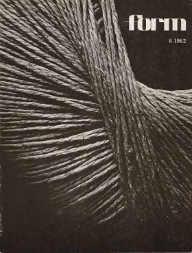 FORM Magazine 1962.8