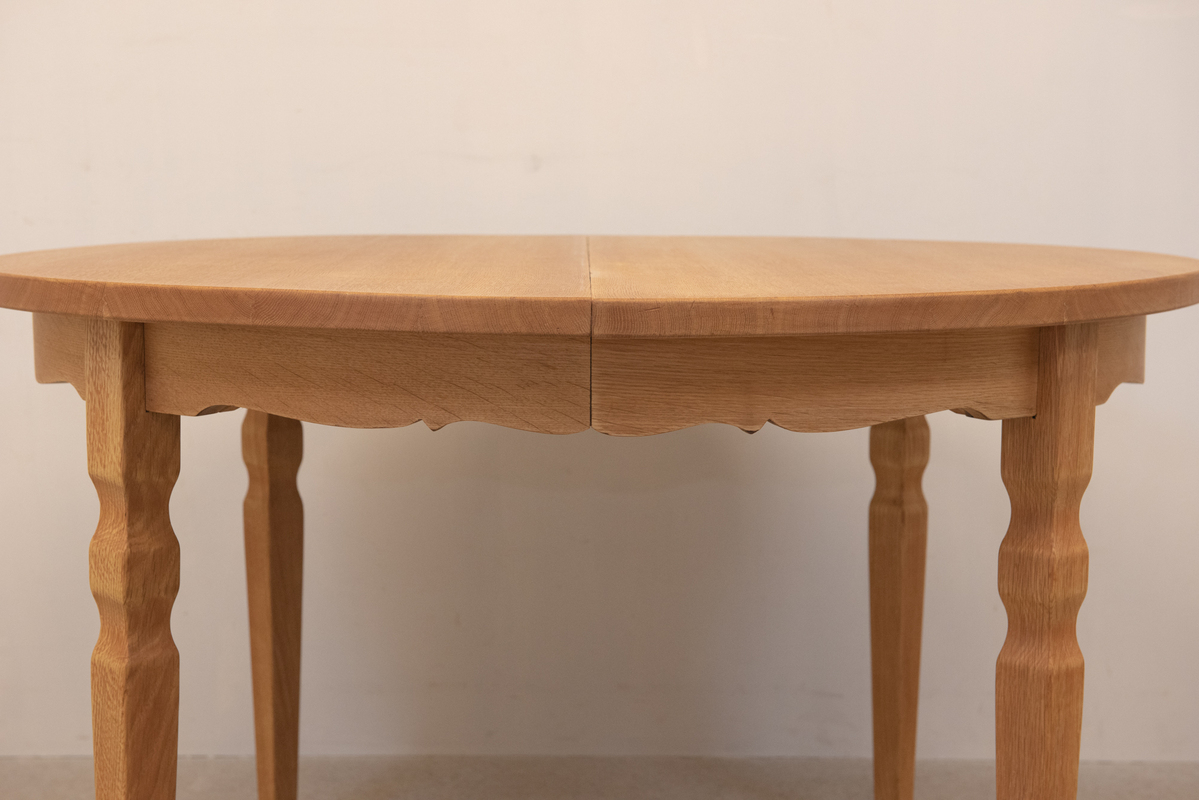 ラウンドテーブル/オーク無垢材 | 北欧家具・ヴィンテージ家具 