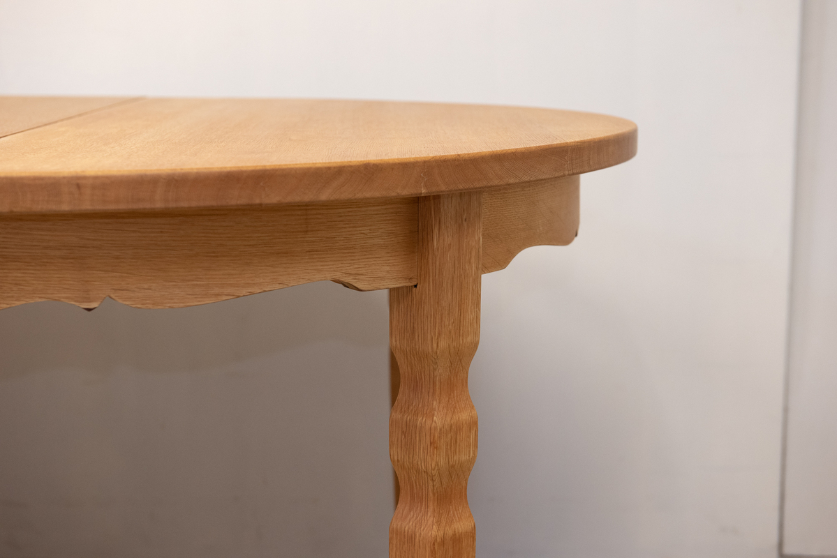 ラウンドテーブル/オーク無垢材 | 北欧家具・ヴィンテージ家具 