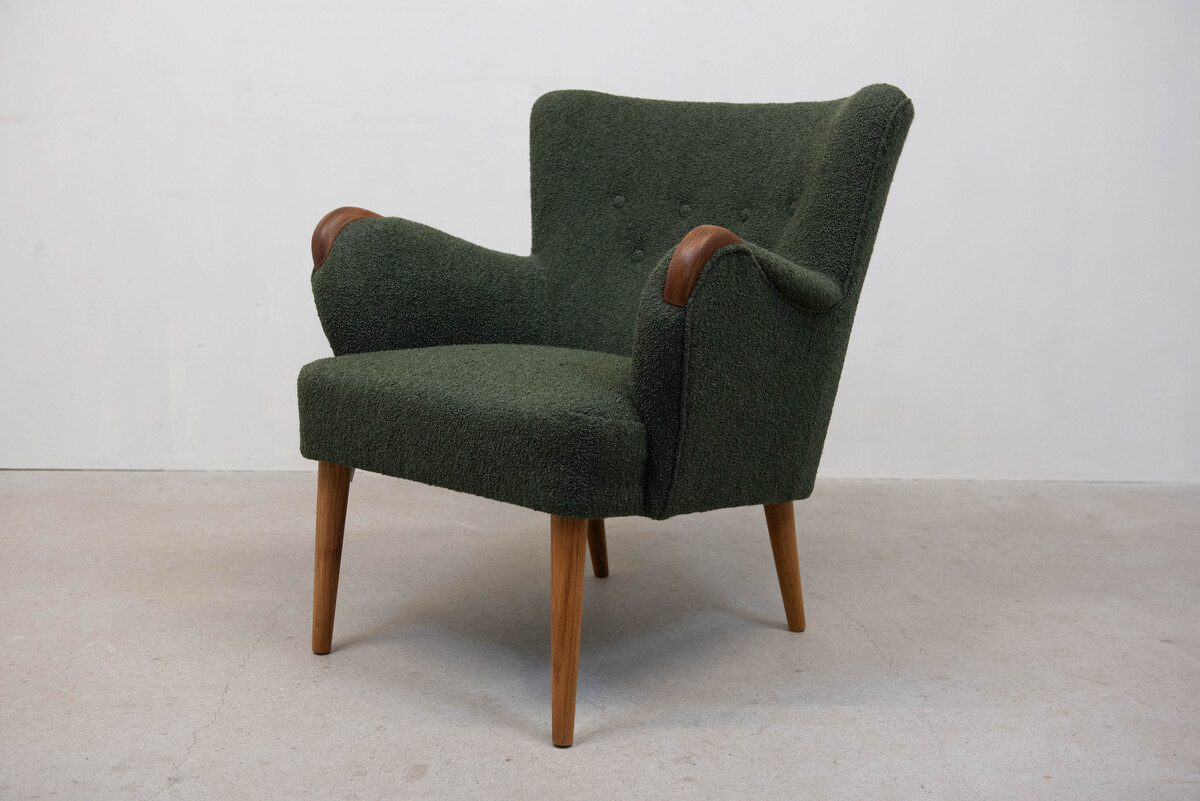Easy Chair/Green/new fablic1960's SOLD