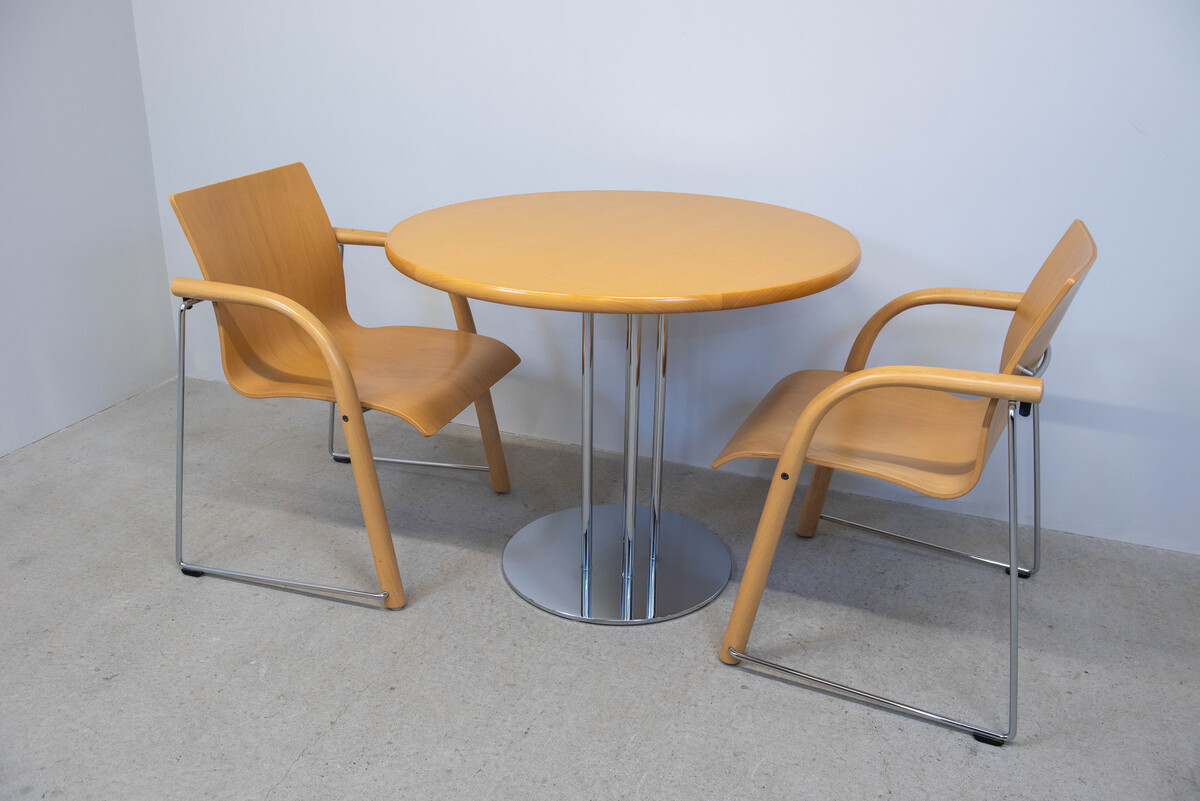 ラウンドテーブル＋チェア2脚セット/THONET 処分価格 SOLD