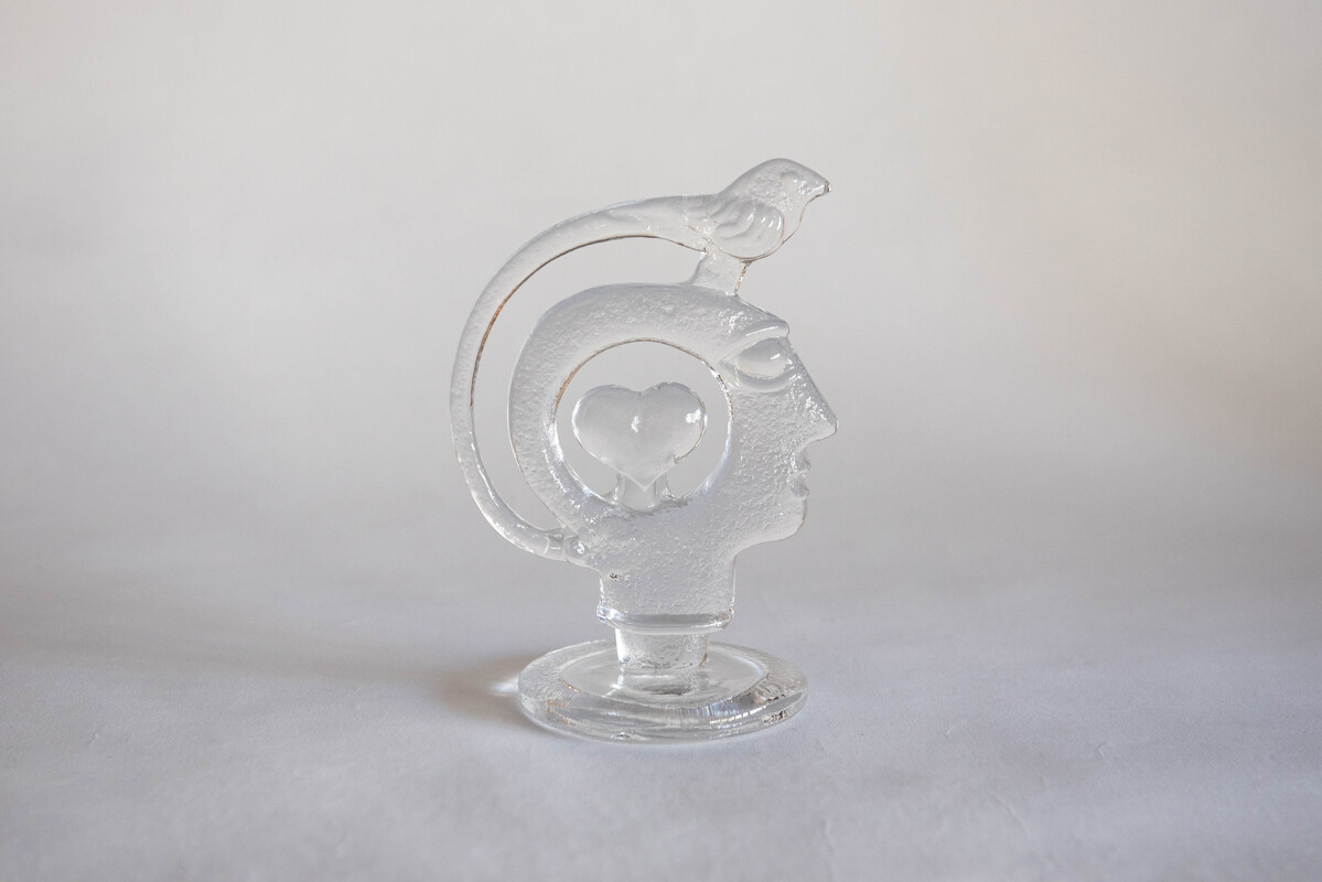 Glass/Crystal/Head&Bird/Bertil Vallien