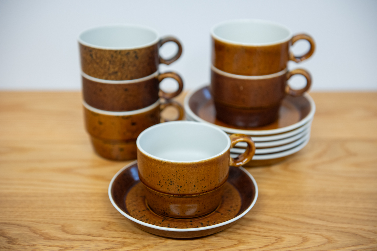 Ceramic Cup& Saucer/COQ/Gustavsberg 1pce