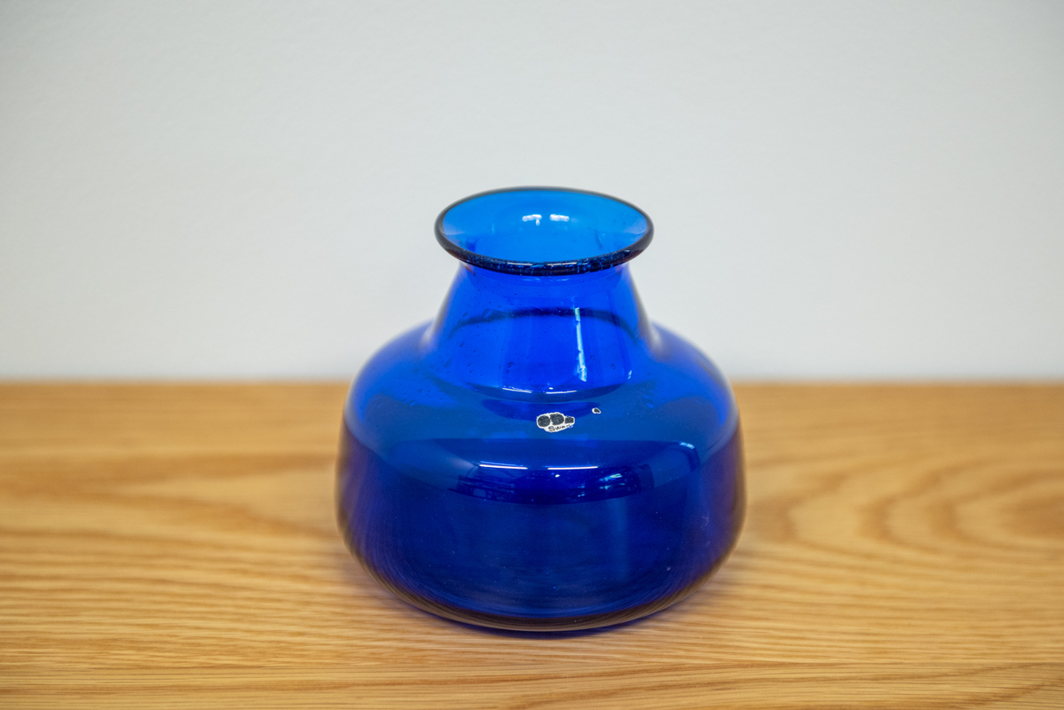 Glass Vase Blue/E.Hoglund
