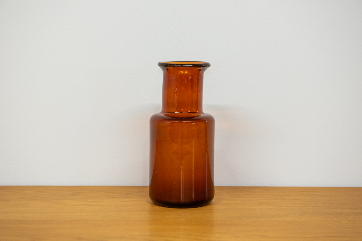 Glass Vase Brown Big/E.Hoglund