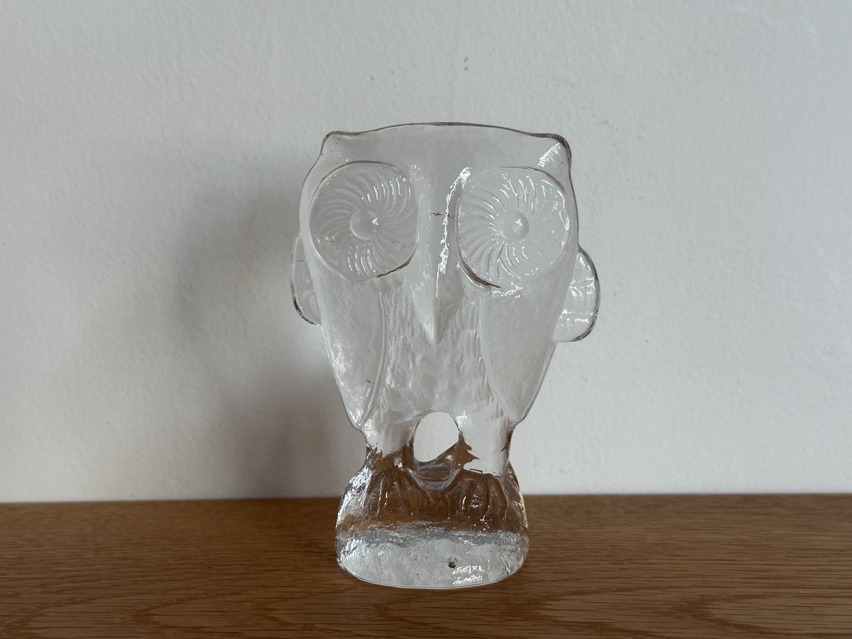 Glass Figure Zoo Series Owl for Costa Boda