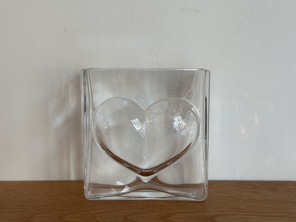 Glass Vase Heart Costa Boda