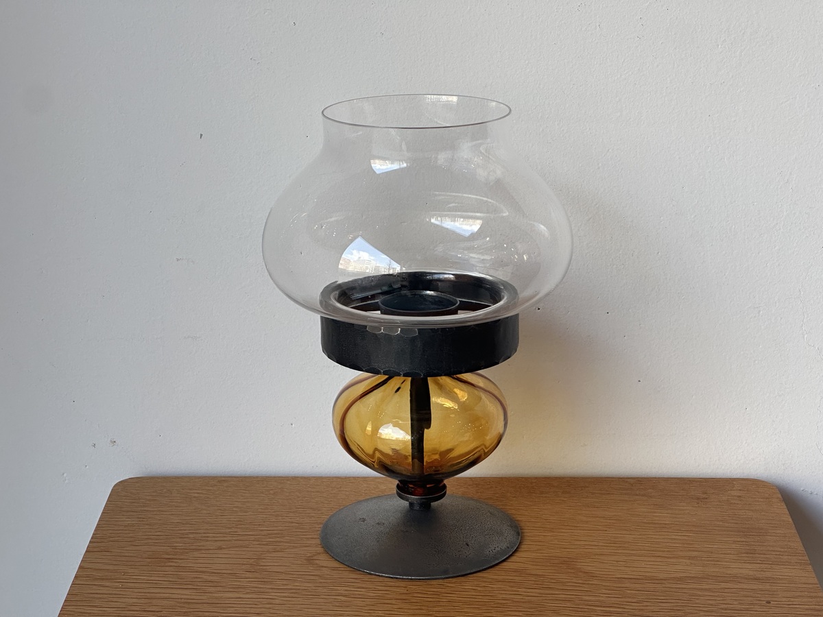 Glass Tea Candle Holder by Erik Hoglund for Boda