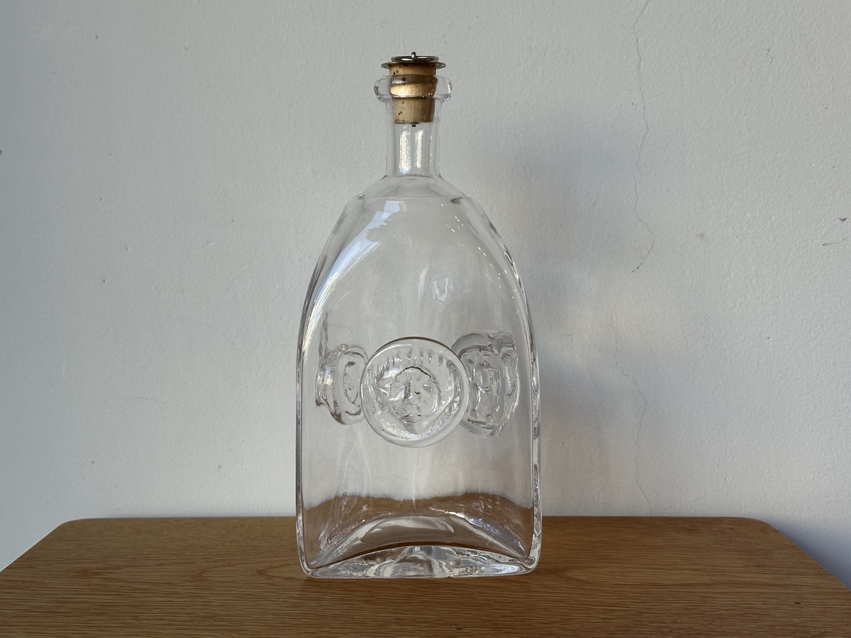 Glass Bottle by Erik Hoglund for Boda